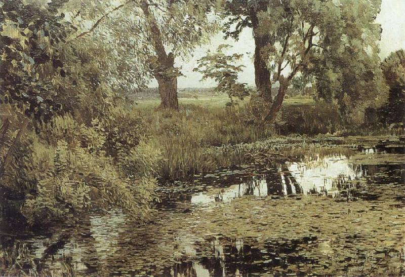 Isaac Levitan Overgrown Pond oil painting image
